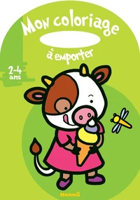 Mon coloriage à emporter Vache
