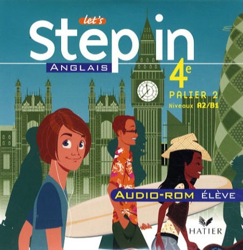 Marie-Aude Ligozat - Anglais 4e Let's Step in - CD audio-ROM élève.
