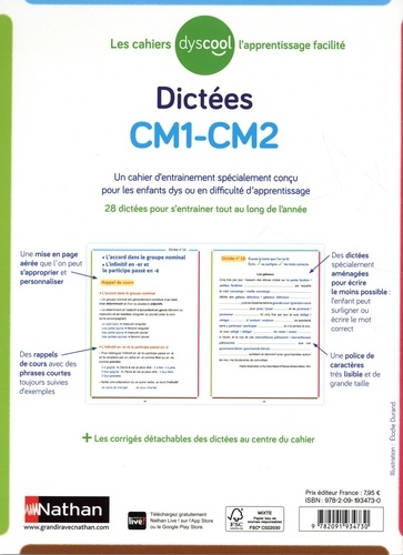 Dictées CM1-CM2 Adapté aux dys