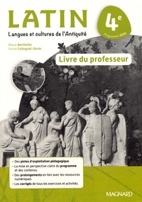 Latin 4e - Livre du professeur de Marie Berthelier - Grand Format - Livre -  Decitre