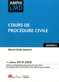Livres audio à télécharger gratuitement sur iphone Cours de procédure civile par Marie-Cécile Lasserre FB2 iBook PDB in French