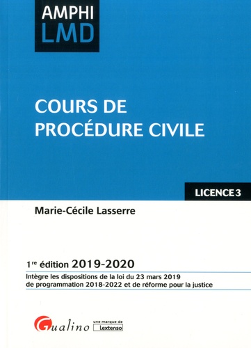 Cours de procédure civile  Edition 2019-2020