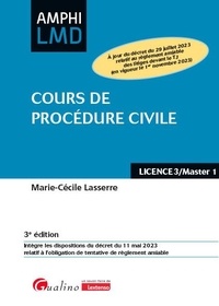 Marie-Cécile Lasserre - Cours de procédure civile.