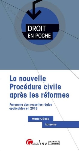 Marie-Cécile Lasserre - La nouvelle procédure civile après les réformes de 2017 - Panorama des nouvelles règles applicables en 2018.