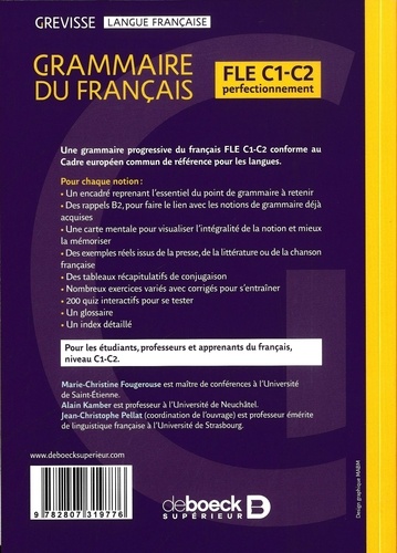 Grammaire du français. FLE C1-C2 perfectionnement