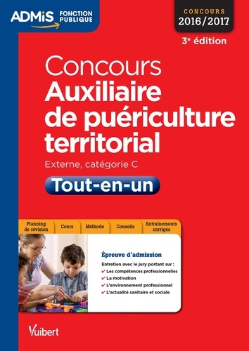 Concours Auxiliaire de puériculture territorial. Tout-en-un 3e édition