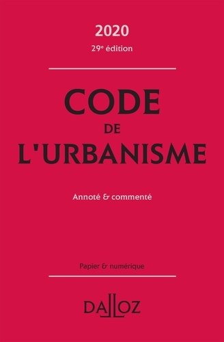 Marie-Christine Mehl-Schouder et Jacques-Henri Driard - Code de l'urbanisme - Annoté & commenté.