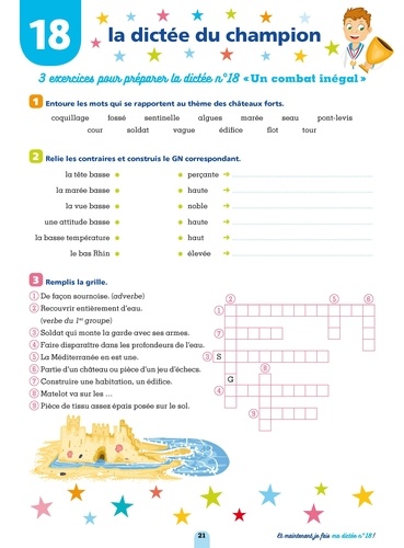 Cahier de dictées CM2 10-11 ans. Entraînement méthodique à la dictée  Edition 2019