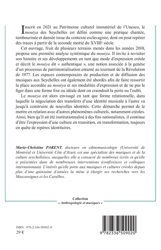 Le moutya des Seychelles. Créolisation, mémoires et patrimonialisation musicales