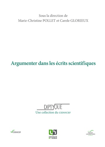 Marie-Christine Pollet et Carole Glorieux - Argumenter dans les écrits scientifiques.