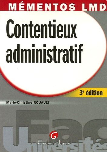 Marie-Christine Rouault - Contentieux administratif.