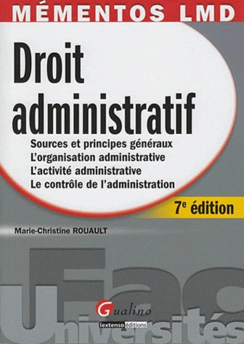 Marie-Christine Rouault - Droit administratif.