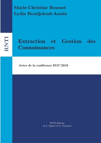 Revue des Nouvelles Technologies de l'Information B12 Extraction et Gestion des Connaissances. Actes de la conférence EGC'2019