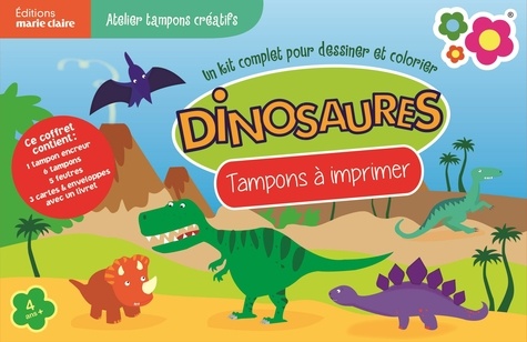 Dinosaures. Tampons à imprimer