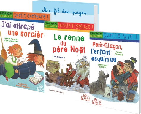 Marie-Claire Mzali-Duprat et Geneviève Huriet - Milan Benjamin - 6 x 3 romans pour la classe : J'ai attrapé une sorcière ; Le renne du père Noël ; Petit-Glaçon, l'enfant esquimau.