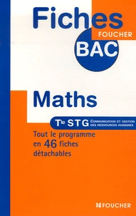 Mathématiques Te STG Communication et gestion des ressources humaines