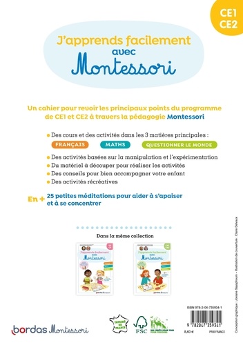 J'apprends facilement avec Montessori CE1-CE2