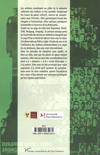 Archives des dictatures sud-américaines. Entre droit à la mémoire et droit à l'oubli