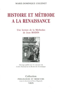 Histoire et méthode à la Renaissance