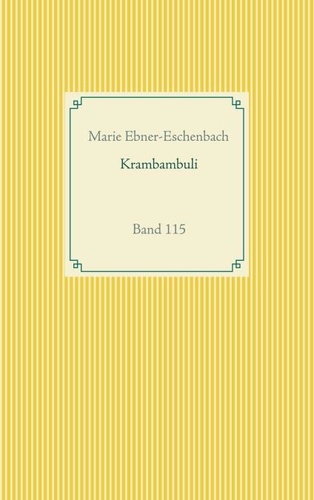 Krambambuli. Band 115