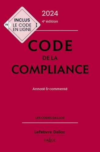Code de la compliance annoté et commenté  Edition 2024