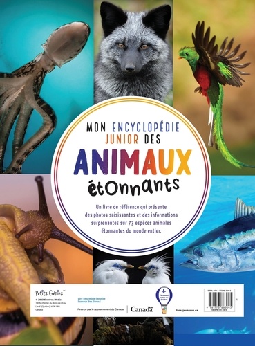 Mon encyclopédie junior des animaux étonnants. 73 animaux du monde à découvrir