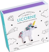 Marie-France Annasse - Broche crochet licorne - Modèle, technique et accessoires.