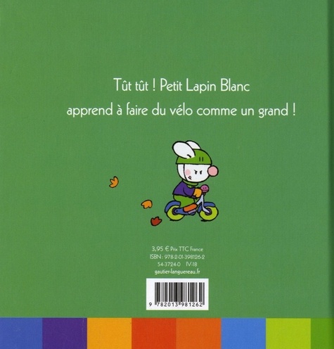 Petit Lapin Blanc  Petit lapin blanc fait du vélo