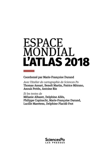 Espace mondial l'Atlas  Edition 2018