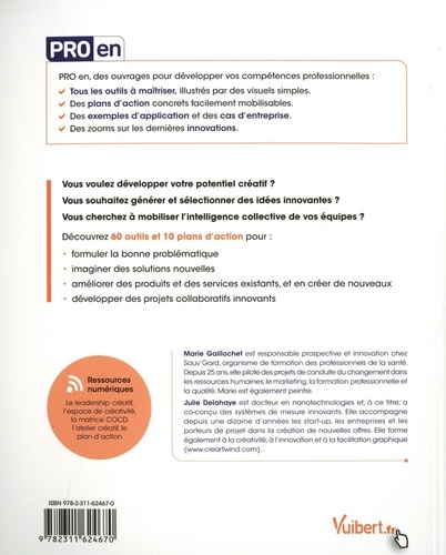 Pro en créativité. 60 outils - 10 plans d'action - 12 ressources numériques