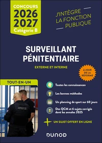 Concours surveillant pénitentiaire externe et interne catégorie B