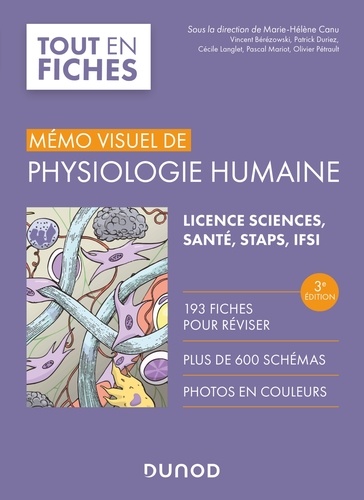 Marie-Hélène Canu et Vincent Bérézowski - Mémo visuel de physiologie humaine - 3e éd..