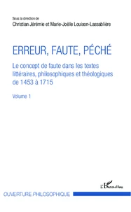 Erreur, faute, péché