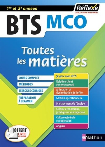 Toutes les matières BTS MCO 1re et 2e années  Edition 2020