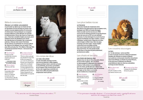 Almanach pour les amoureux des chats 2015