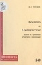 Marie-Joséphine Whitaker et Michel Minard - Lorenzo ou Lorenzaccio ? - Misères et splendeurs d'un héros romantique.