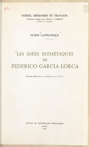 Les idées esthétiques de Federico Garcia Lorca