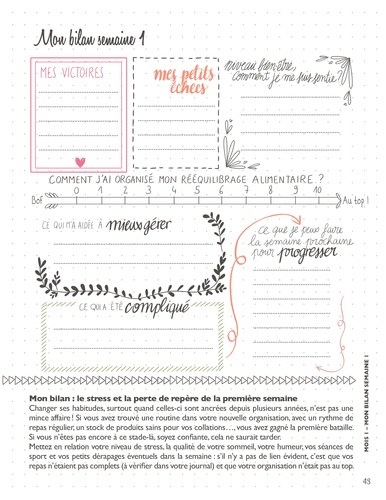 Mon cahier objectif minceur en 12 semaines -... de Marie-Laure André -  Grand Format - Livre - Decitre