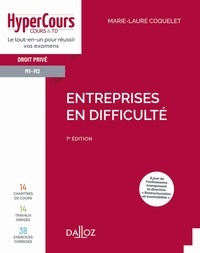 Télécharger le livre pdf djvu Entreprises en difficulté (Litterature Francaise) par Marie-Laure Coquelet 9782247219483 ePub RTF