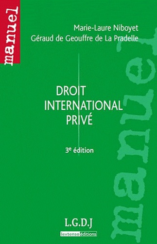 Droit international privé 3e édition