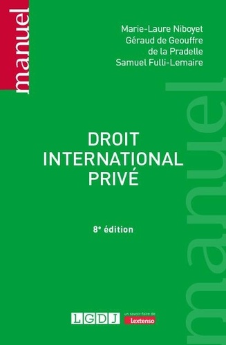 Droit international privé 8e édition