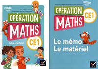 Marie-Lise Peltier et Joël Briand - Mathématiques CE1 Opération Maths - Pack en 2 volumes : Cahier d'activités ; Le mémo, le matériel.