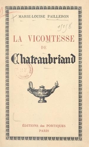 La vicomtesse de Chateaubriand