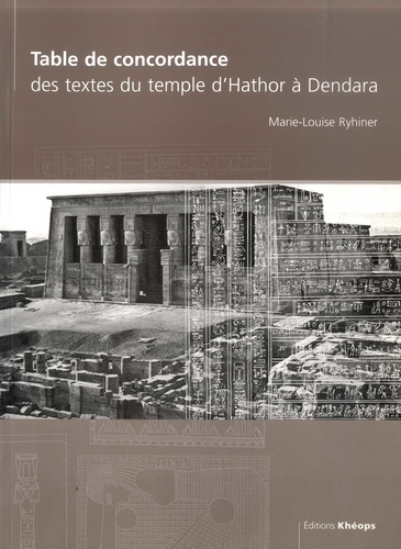 Table de concordance des textes du Temple d'Hathor à Dendera