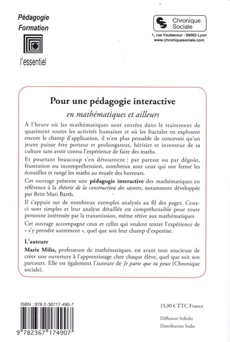 Pour une pédagogie interactive en mathématiques et ailleurs