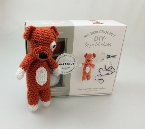 Marie-Noëlle Bayard - Ma box crochet DIY le petit chien - Avec 3 pelotes de fil polyester, 1 aiguillée de fil polyester noir, 1 crochet, 1 paquet de rembourrage et 1 livre de crochet.