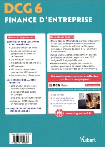 Finance d'entreprise DCG 6 2e édition