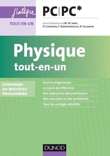 Marie-Nöelle Sanz et Dominique Chardon - Physique tout-en-un PC-PC* - nouveau programme 2014.