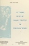 Marie-Paule Vigne - Le Theme De L'Eau Dans L'Oeuvre De Virginia Woolf.