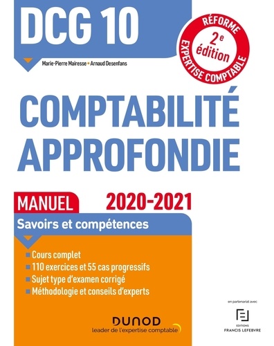 Comptabilité approfondie DCG 10. Manuel  Edition 2020-2021